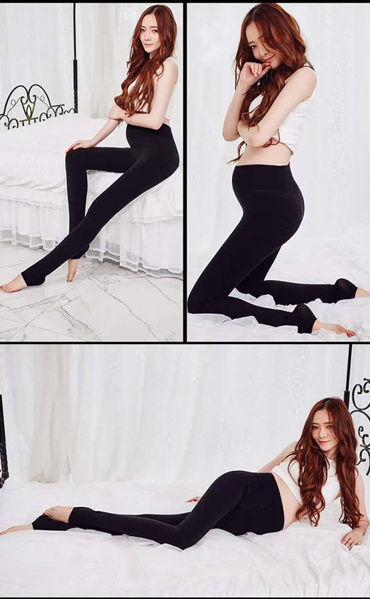 Quần legging bà bầu cộng với nhung dày cho bà bầu quần mùa đông nâng bụng quần mùa thu đông ấm áp 2018 quần áo mùa đông mới quần thun bầu