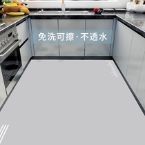 Pure color kitchen full of floor cushion for home erasable and waterproof anti-slip and anti-dirty foot mat into the family pvc mat