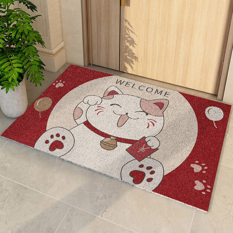 Day style Home Merchants Cat Silk Ring in doormat Entrance Shop Doormat dust-proof Anti-Rubbing Dirt Mat on the door of the house