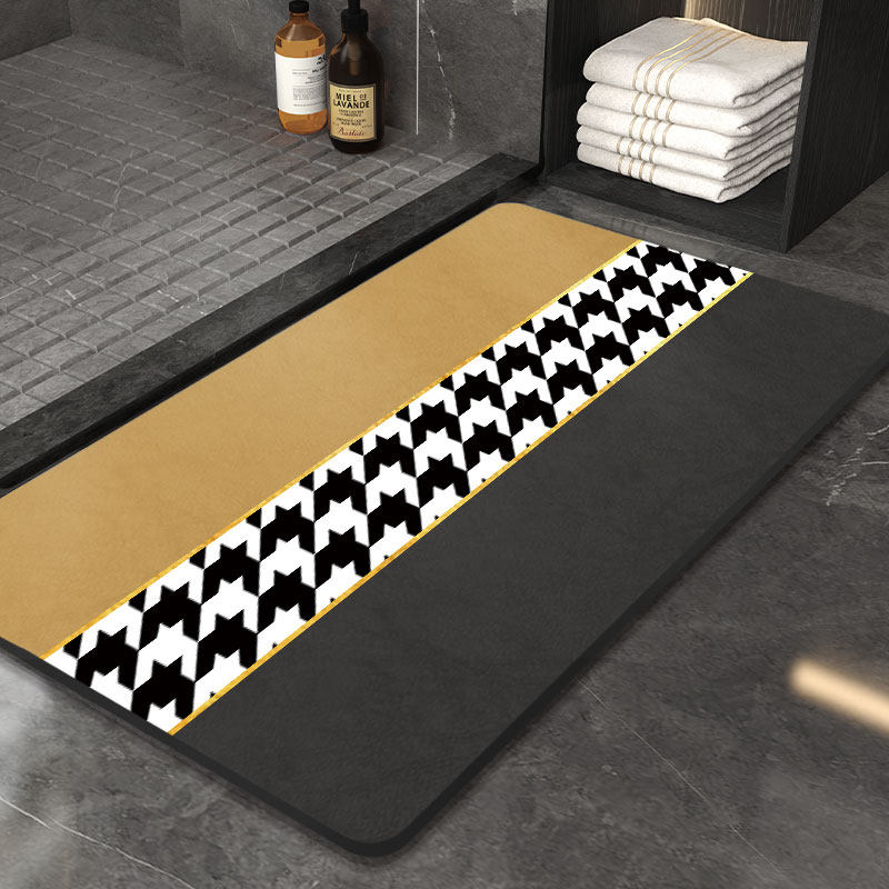 Entrance Washroom Bathroom Water Suction Cool Mat Footbed Toilet Makeup Room Doorway Anti Slip Home Speed Dry Kitchen Mat