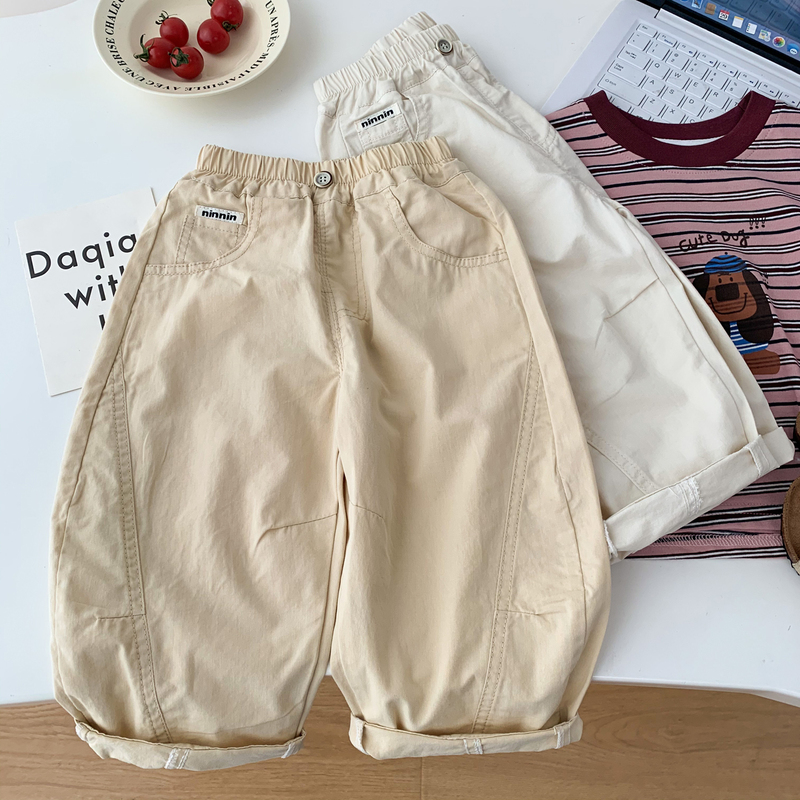 Boys and Girls Summer Anti-Mosquito Pants 2026 New Children's Fashion Versatile Casual Pants Toddler Thin Breathable Scimitar Pants