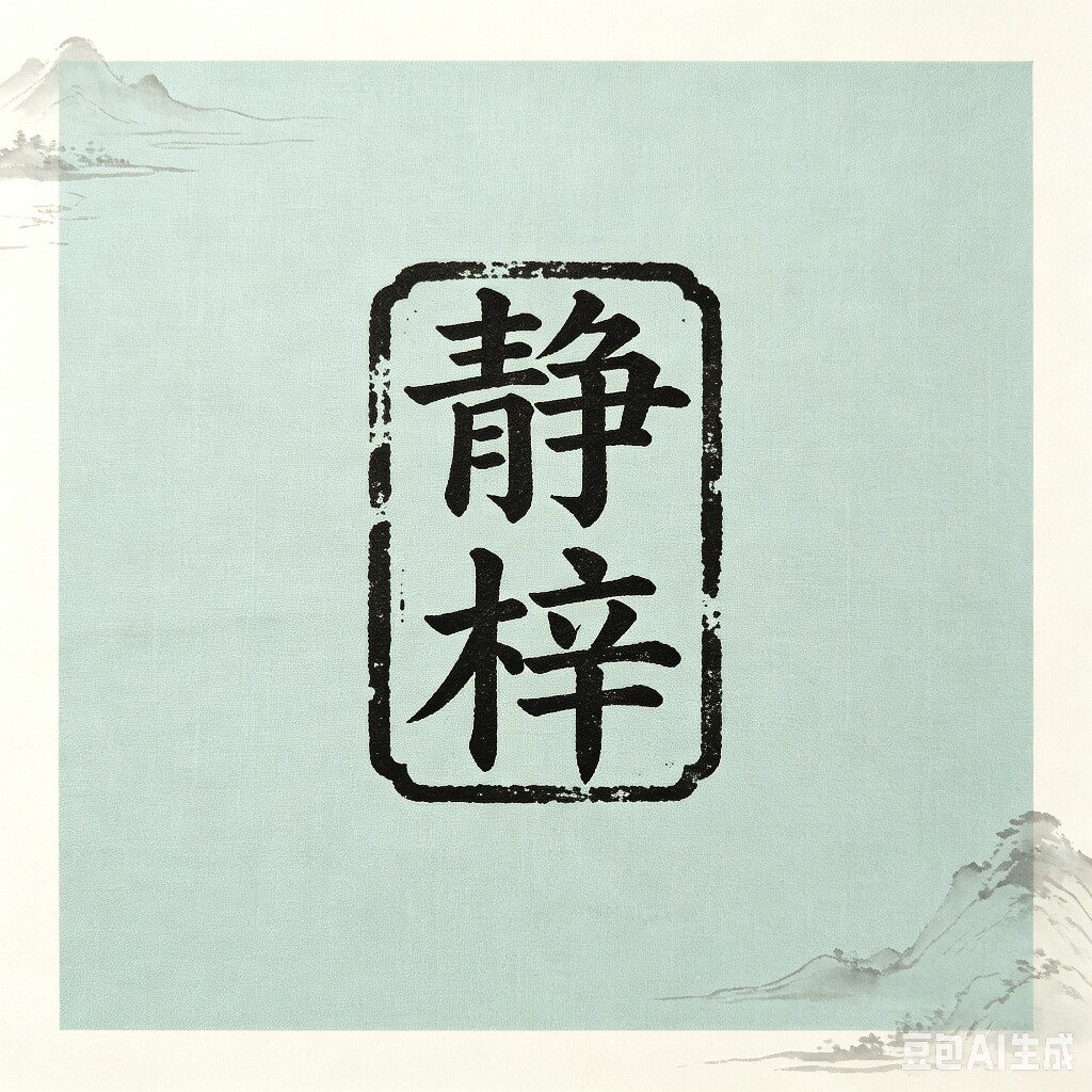 静梓老北京布鞋的LOGO