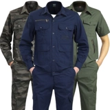 Летняя хлопковая униформа медсестры для работы, тонкий комплект, износостойкий лонгслив, защита от ожогов