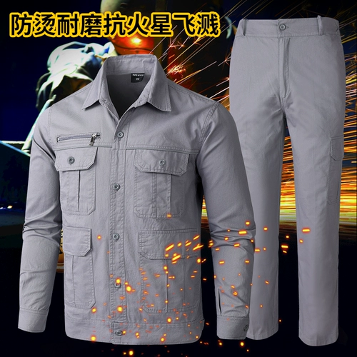 Летняя хлопковая униформа медсестры для работы, тонкий комплект, износостойкий лонгслив, защита от ожогов