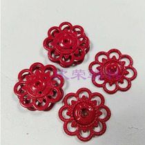 Red black button button button round coat invisible button plum blossom metal dark button spray camel pink Gray