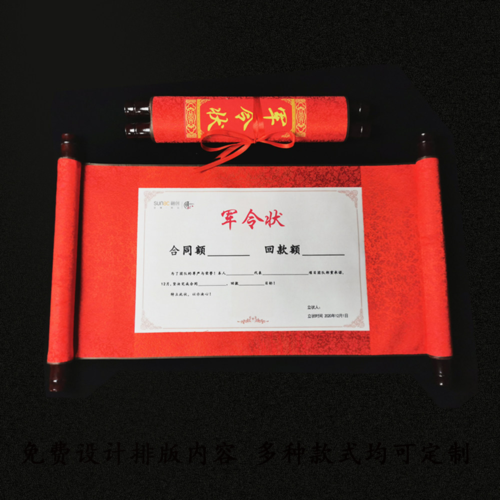 Open the door red army writ of responsibility letter of responsibility target letter of mission guarantee book marriage book holy will scroll free design and typesetting