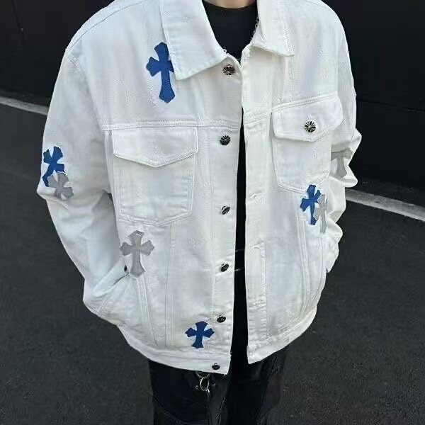 Washed High-Street New Denim American-Style Jacket, Casual Versatile Trendy Loose Cross-Brand Top Jacket