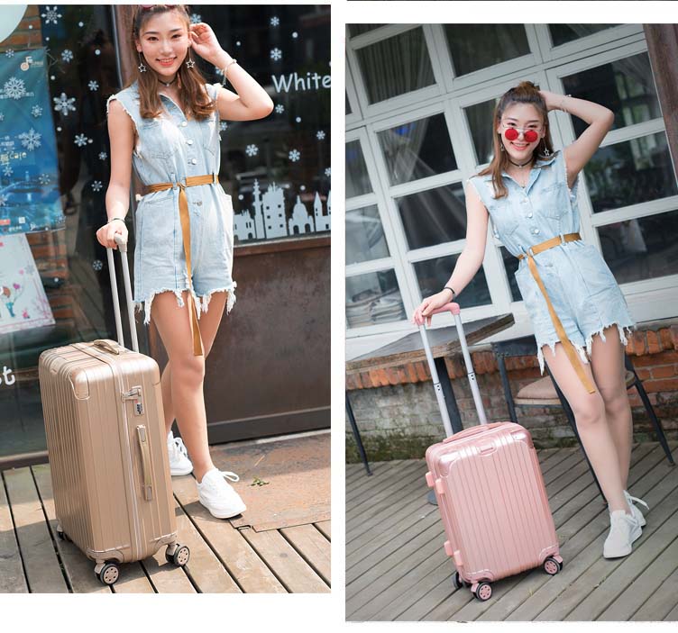 Hộp đựng mật khẩu vali nữ 24 inch vali bánh xe vạn năng Phiên bản tiếng Hàn của chiếc xe đẩy hành lý nhỏ tươi hộp nam 20 vali chính hãng