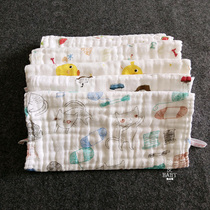 Newborn towel 6 layers gauze gauze towel Childrens face towel Face towel Baby saliva towel Baby cotton small square towel