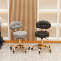 Hairdressing large work stool rotating lifting beauty stool hairdressing shop chair barber shop makeup and hair salon manicure back stool