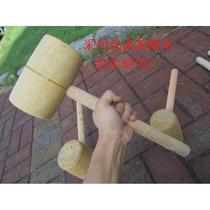 Wooden hammer carpentry hammer wood hammer small wooden hammer yellow sandalwood solid wood handmade hammer wooden handle mallet tool large wooden hammer