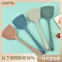 Quanjian silicone spatula special non-stick pot spatula high temperature resistant silicone spatula set household cooking spatula soup spoon kitchen utensils