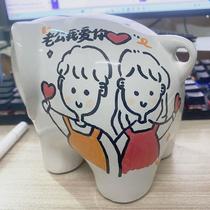 British Luckies erasable note elephant creative memo elephant memo stand ceramic ornament gift