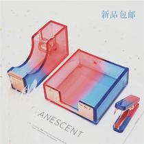 Nordic ins acrylic note box jewelry storage photo props desktop multi-functional storage box sticky note box