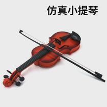 Childrens real stringed violin for beginners simulated musical instrument props cos violin holiday gift for boys and girls