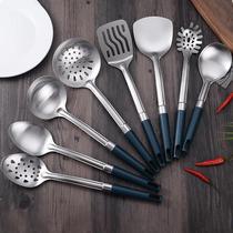 Kitchen spatula household cooking spatula iron stainless steel soup colander kitchen non-stick spatula frying spoon set