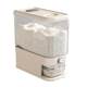 Transparent rice bucket kitchen grain storage box thickened large capacity insect-proof moisture-proof 20 catties press-type rice bucket
