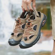 2022 new summer sandals low-top beach shoes non-slip outdoor mens casual shoes hollow mesh river shoes