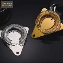 Bar bartending triangular stainless steel ice filter triangular filter leakage ice separator filter ice Straine