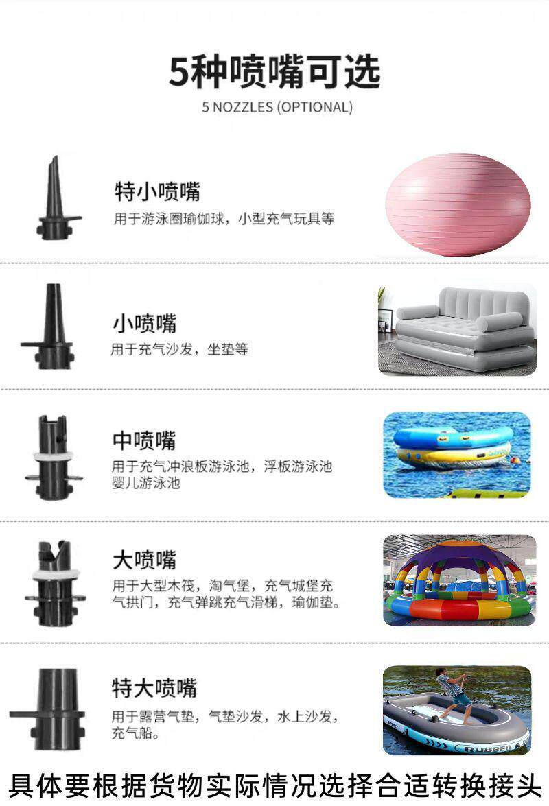 Насос 600w户外打气机水池游泳池橡皮艇气垫床滚筒电动充吸两用泵800瓦 3588