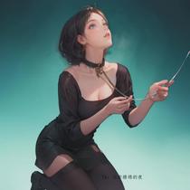 Master please flirt with sm bells cat collars female props dog leash restraints traction training accessories bells