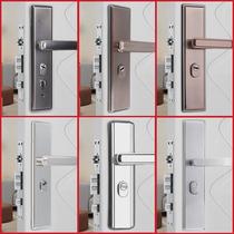 Anti-theft door household universal door handle set lock lift-up anti-lock iron door wooden door lock indoor door lock