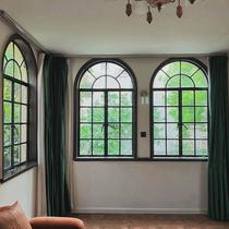 Shanghai imitation old steel windows retro doors and windows French lattice arched windows wrought iron windows broken bridge aluminum casement doors and windows customization
