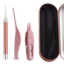 Ear-picking artifact ear-picking spoon with light childrens luminous ear-picking spoon ear-picking button earwax tweezers tool set clip