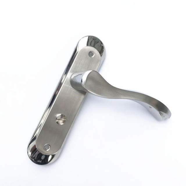 Stainless Steel 304 Bathroom Door Lock Keyless Toilet/Washroom/Aluminum Alloy/Concave/Angled/Inner Fox Door Lock