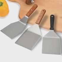 Extra large cooking spatula thickened spatula stainless steel teppanyaki spatula griddle spatula pancake spatula hand-grabbed cake spatula