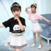 Bộ váy bé gái mùa hè 2019 phiên bản Hàn Quốc mới của bộ phim hoạt hình quần áo trẻ em nước ngoài Bộ đồ hai dây ngắn tay của công chúa - Phù hợp với trẻ em thời trang bé gái Phù hợp với trẻ em