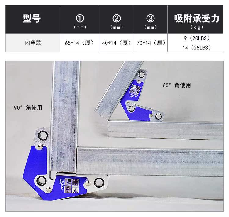 ròng rọc giảm lực Hàn điện hỗ trợ hàn định vị hàn sắt hút góc phải vát đa góc hàn sắt từ mạnh - Dụng cụ thủy lực / nâng 	tời thủy lực 15 tấn