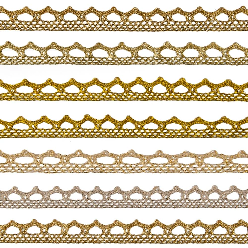 Золотой щенок зуб, серебряное кружево, разнообразие вспомогательных материалов, кукол декоративное золотое зеленое луковое кружево кружево
