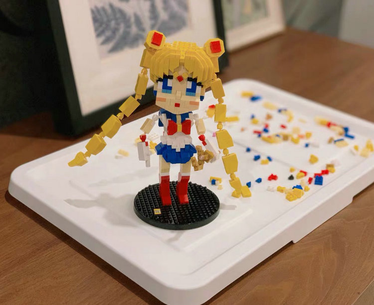 Amazing building blocks of the year~ New street view music box Blind egg series Fun crazy~