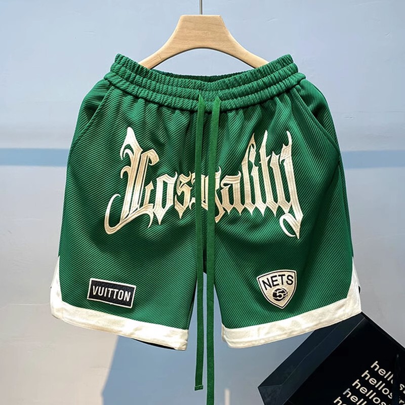 Clearance Sale American-Style Basketball Shorts for Men, Summer Thin Training Sports Shorts, Embroidered Loose Four-Point Mid-Length Shorts Clearance Sale American-Style Basketball Shorts for Men, Summer Thin Training Sports Shorts, Embroidered Loose Four-Point Mid-Length Shorts