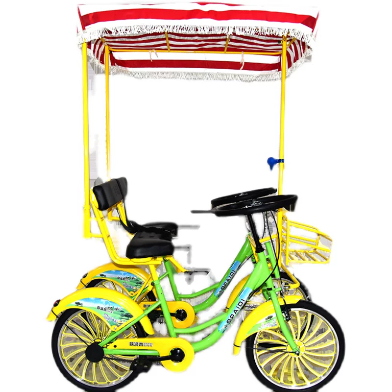 tandem велосипед, детский четырехколёсный автомобиль, для любимых, семейный стиль