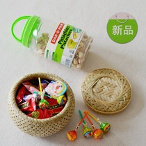 Bamboo snack storage box with lid kitchen small storage basket round tea ceremony tea bamboo basket living room coffee table storage box