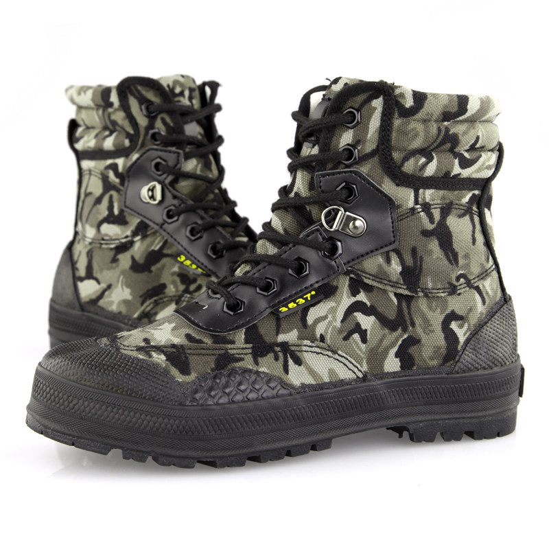 Boots militaires en toile - dérapage - Ref 1400268 Image 37