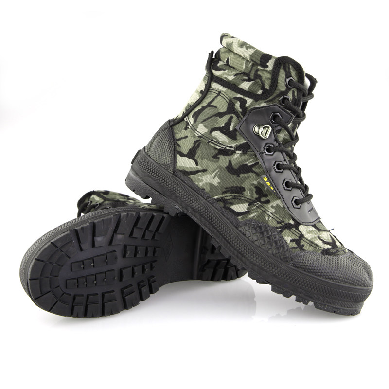 Boots militaires en toile - dérapage - Ref 1400268 Image 36