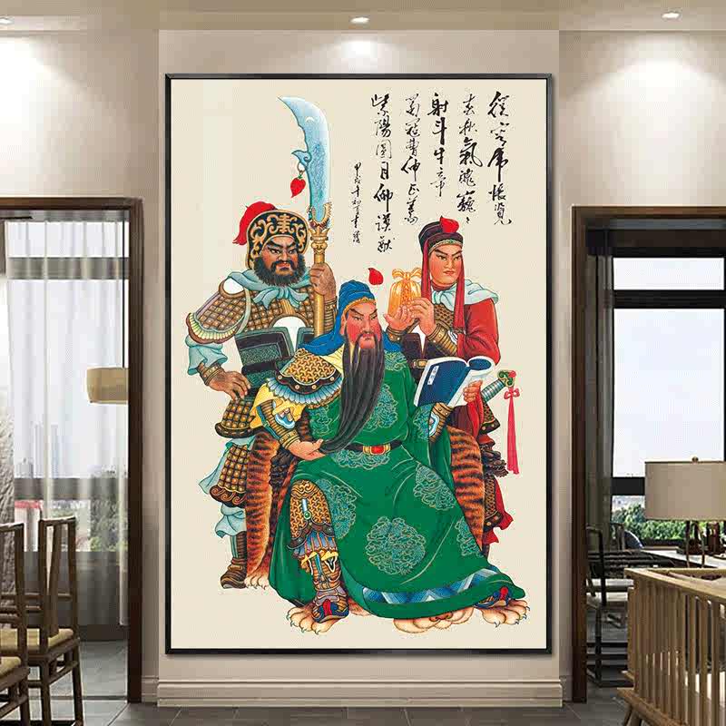 任伯年绿袍关公像 中国画 掛け軸 水墨画 和室 玄関 茶室 壁掛け 美術品 O1CN01cpk2SK2DYTXYCDmiT_!!