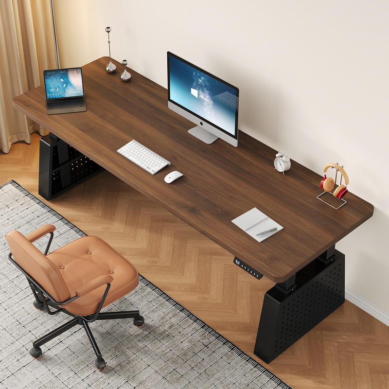 Electric Adjustable Desk for Home Use, Double Computer Desk, Adjustable Office Desk, Workbench, Eco-Board Desk, Study Desk