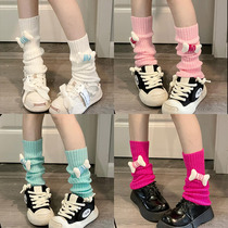 Summer dopamine bone pile socks y2k girl white subculture hot girl niche leg sleeves versatile and slimming