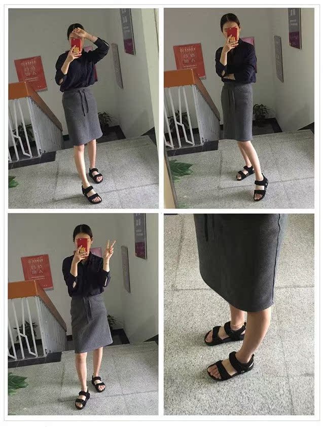 Dép đi biển của phụ nữ hoang dã Giày nam mang thai của phụ nữ mang giày không trơn thường cỡ lớn cho các cặp đôi thủy triều mùa hè - Giày thể thao / sandles dép xăng đan