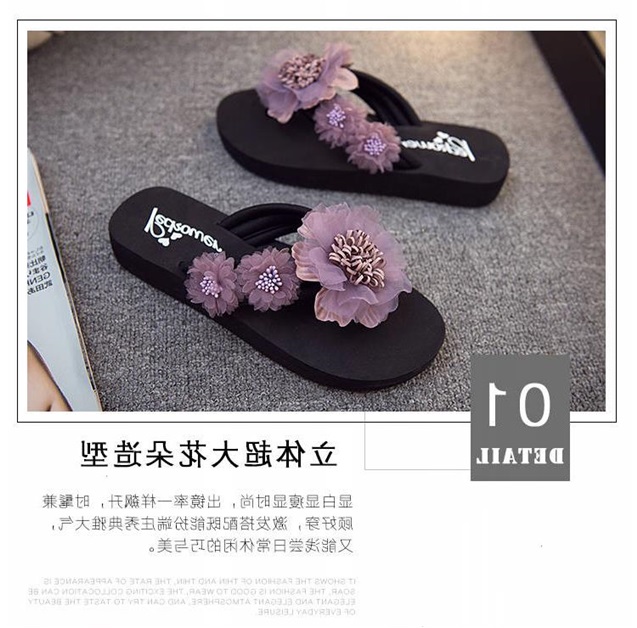 Dép nữ mùa hè 2019 mới kéo giày trượt chân đi biển đi dép đỏ hoang dã - Giày thể thao / sandles dép quai hậu nam