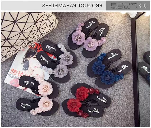 Dép nữ mùa hè 2019 mới kéo giày trượt chân đi biển đi dép đỏ hoang dã - Giày thể thao / sandles dép quai hậu nam