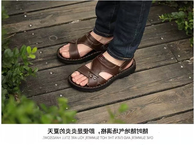 Dép nam mùa hè Dép nam và dép nam Giày nam 2018 mới cỡ lớn Giày đi biển - Giày thể thao / sandles dép sandal adidas