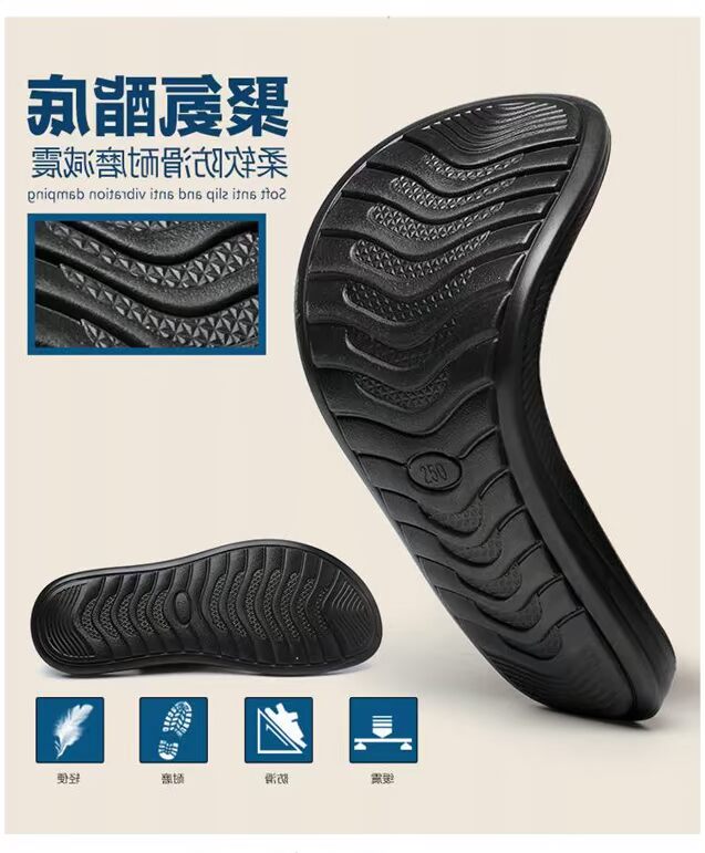 2019 mới mùa hè da nam dép sandal cỡ lớn dép nam và dép nam đế mềm chống trơn trượt đi biển bình thường - Giày thể thao / sandles dép quai hậu nam adidas