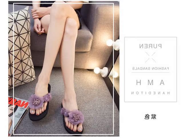 Dép nữ mùa hè 2019 mới kéo giày trượt chân đi biển đi dép đỏ hoang dã - Giày thể thao / sandles dép quai hậu nam