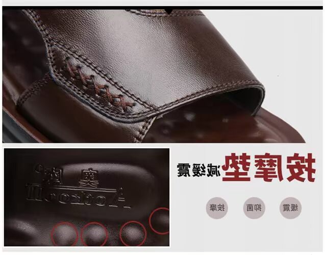 [Mềm] [Giày đi biển] Mùa hè đầu tiên dép nam mới - Giày thể thao / sandles dép bitis nam quai hậu