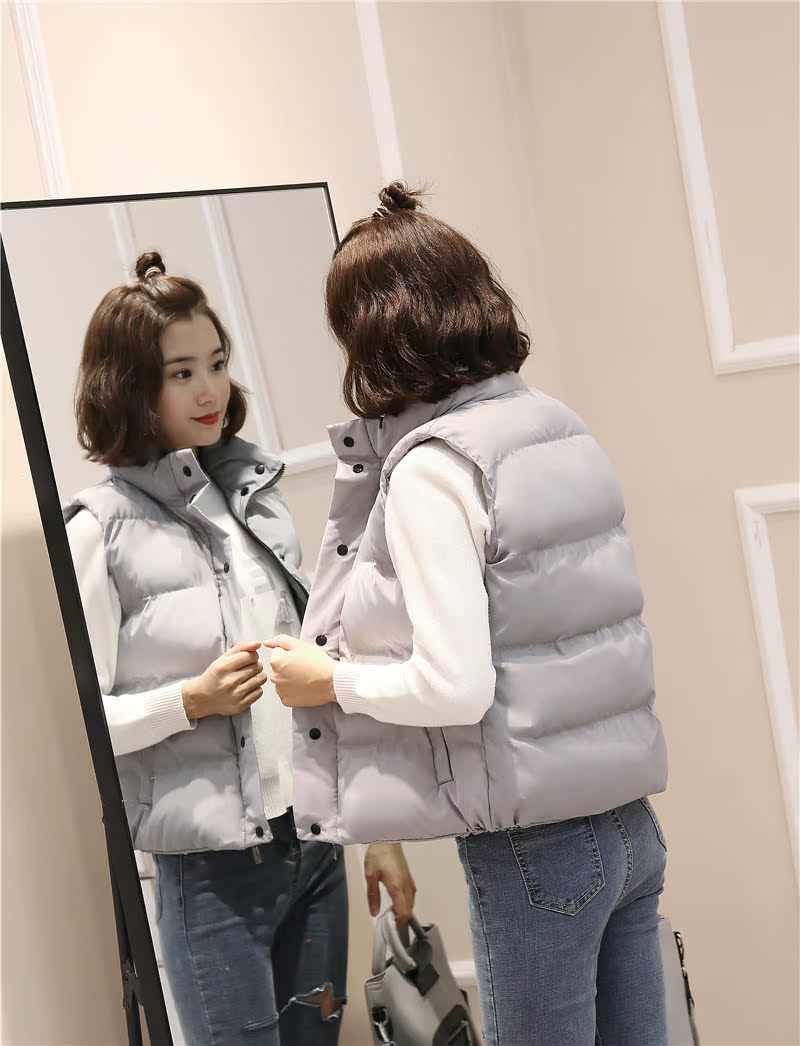 Cha mẹ trẻ con vest mùa đông Mẹ và con gái lỏng lẻo Mẹ và con in áo vest dày bánh mì xuống áo khoác vest áo đồng phục gia đình đẹp